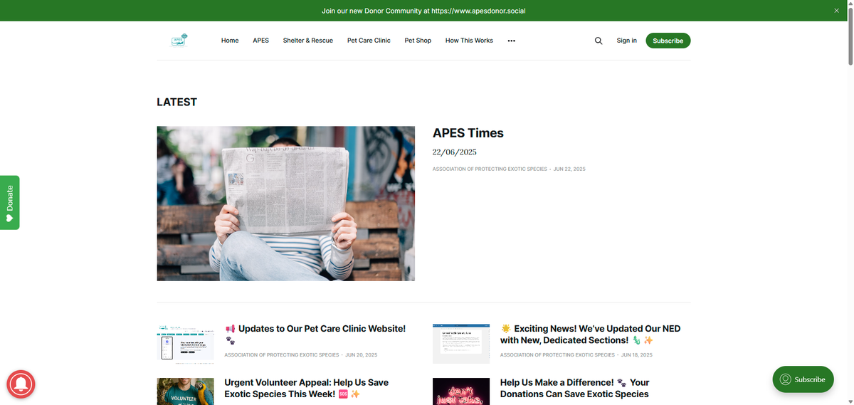 The latest edition of APES Times is Available