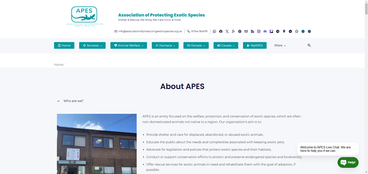 MyAPES Portal: Your gateway to exotic animal welfare.