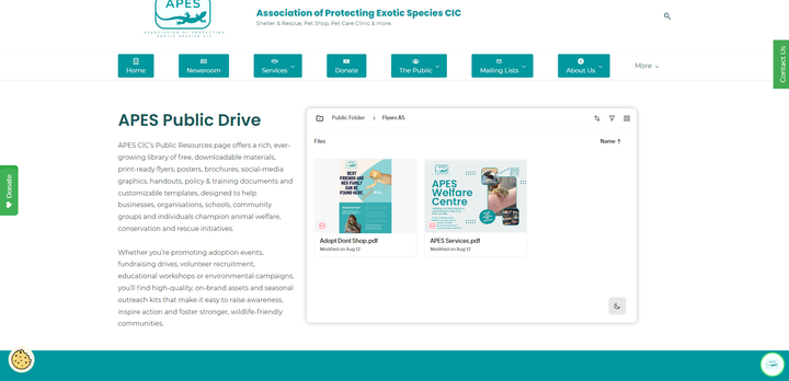 Discover the APES Public Drive: Your Free Library of Conservation Resources